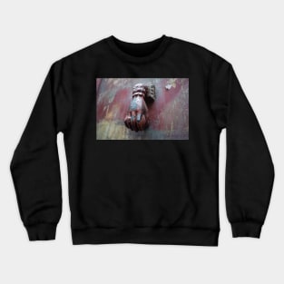 Hand door knocker. Crewneck Sweatshirt